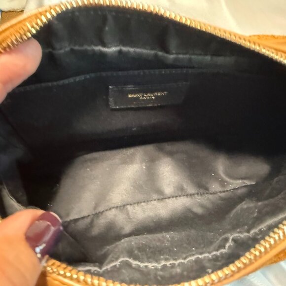 Saint Laurent Lou Camera Bag – Camel Suede with Gold Hardware - Picture 8 of 8